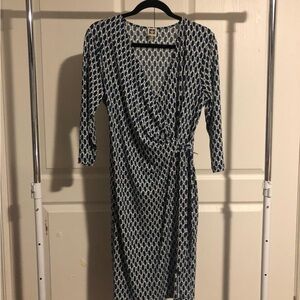 Ann Klein faux wrap dress